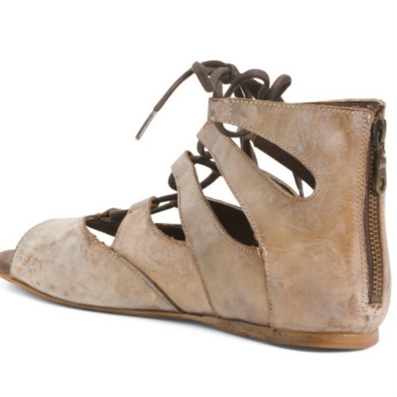 NWT Bed Stu Suede Winnie Flat Sandals - 8.5 - Picture 2 of 2